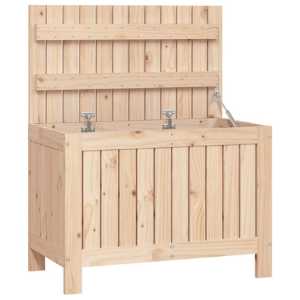 Contenitore da Giardino 76x42,5x54 cm in Legno Massello di Pino