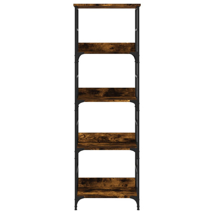 Libreria Rovere Fumo 50x33x153 cm in Legno Multistrato