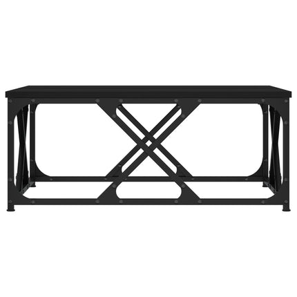 Tavolino da Salotto Nero 70x70x30 cm in Legno Multistrato