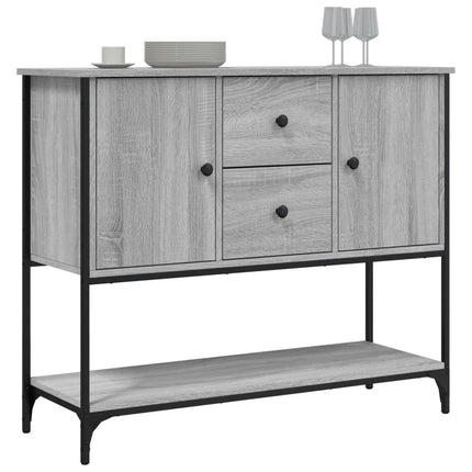 Credenza Grigio Sonoma 100x36x85 cm in Legno Multistrato