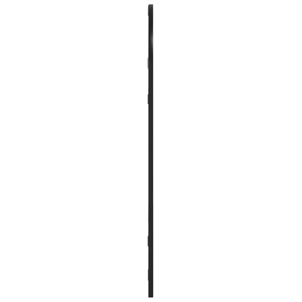 Specchio da Parete Nero 30x60 cm Arco in Ferro