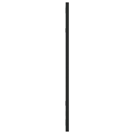 Specchio da Parete Nero 30x60 cm Rettangolare in Ferro