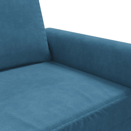Poltrona Blu 60 cm Velluto