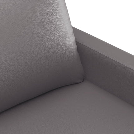 Divano a 3 Posti Grigio 180 cm in Similpelle