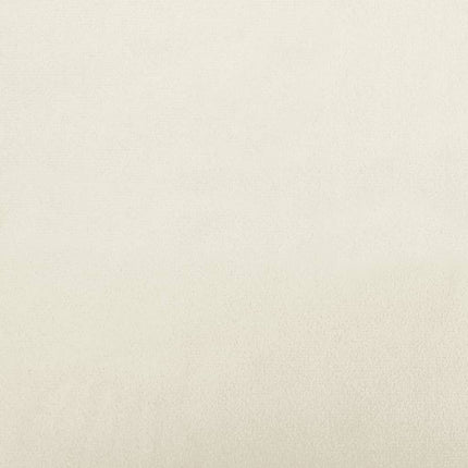 Divano a 3 Posti Crema 180 cm in Velluto