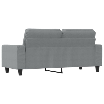 Divano a 2 Posti Grigio Chiaro 140 cm in Tessuto