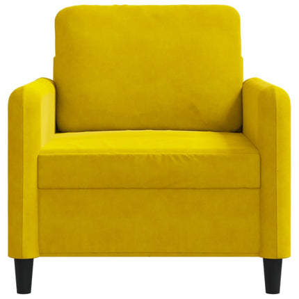 Poltrona Giallo 60 cm Velluto