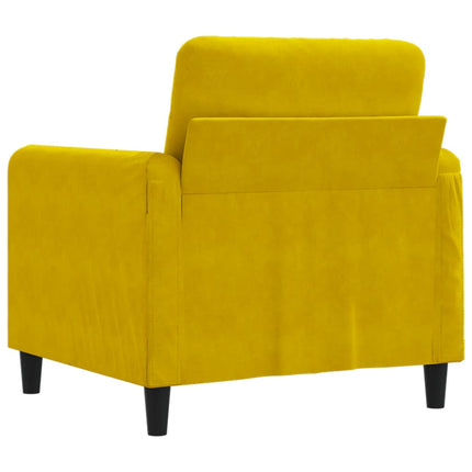 Poltrona Giallo 60 cm Velluto