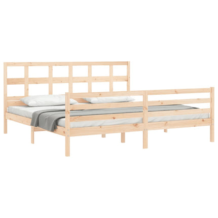 Giroletto con Testiera 200x200 cm in Legno Massello