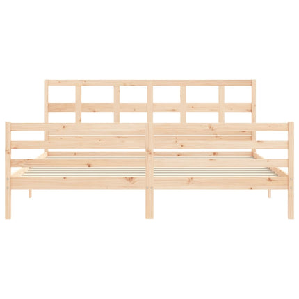 Giroletto con Testiera 200x200 cm in Legno Massello
