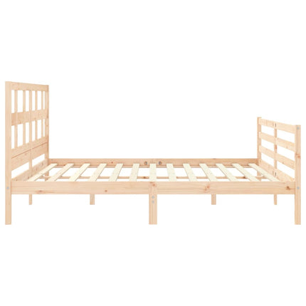 Giroletto con Testiera 200x200 cm in Legno Massello