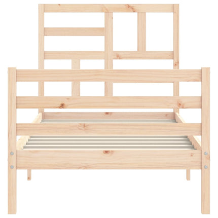 Giroletto con Testiera Small Single in Legno Massello