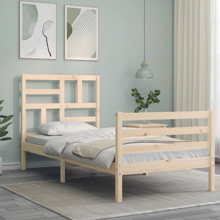 Giroletto con Testiera 100x200 cm in Legno Massello