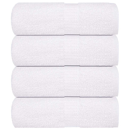 Asciugamani per Sapone 4 pz Bianco 30x30cm 360 g/mÃ‚Â² 100% Cotone