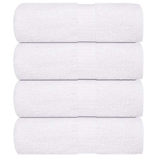 Asciugamani per Sapone 4 pz Bianco 30x30cm 360 g/mÂ² 100% Cotone