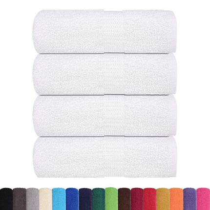 Asciugamani per Sapone 4 pz Bianco 30x30cm 360 g/mÃ‚Â² 100% Cotone
