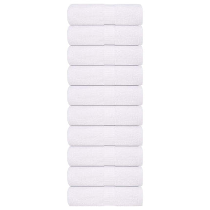 Asciugamani per Sapone 10pz Bianco 30x30cm 360 g/m² 100% Cotone