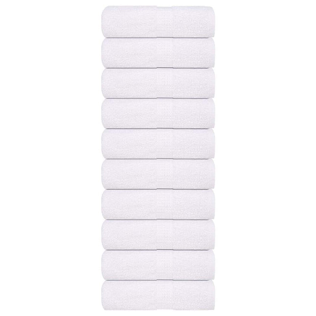 Asciugamani per Sapone 10pz Bianco 30x30cm 360 g/m² 100% Cotone