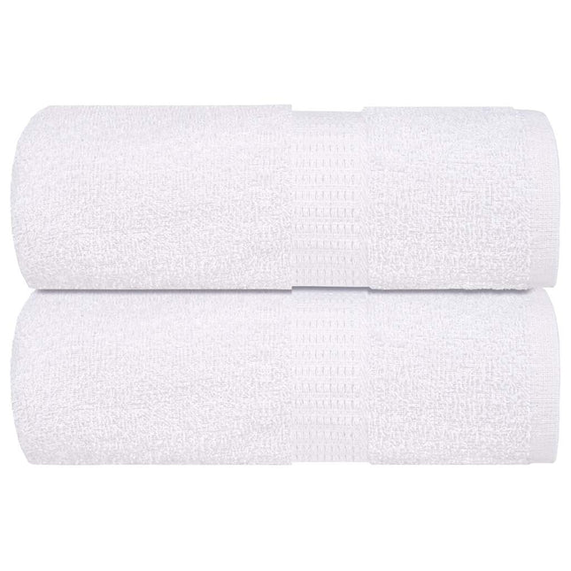 Asciugamani Ospiti 2 pz Bianco 30x50 cm 360 g/mÂ² 100% Cotone