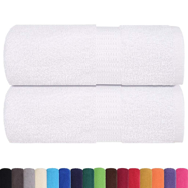 Asciugamani Ospiti 2 pz Bianco 30x50 cm 360 g/mÂ² 100% Cotone