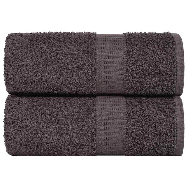 Asciugamani Ospiti 2 pz Antracite 30x50 cm 360 g/mÂ² 100% Cotone