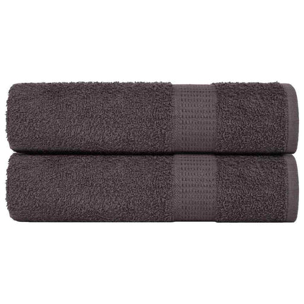Asciugamani Doccia 2 pz Antracite 70x140cm 360 g/mÂ² 100% Cotone