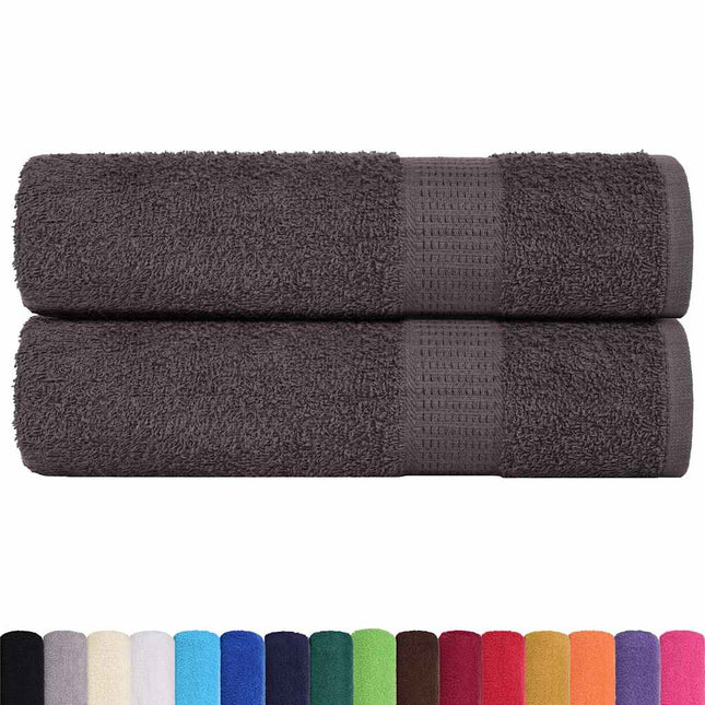 Asciugamani da Bagno 2 pz 100x150 cm 360 g/mÂ² 100% Cotone
