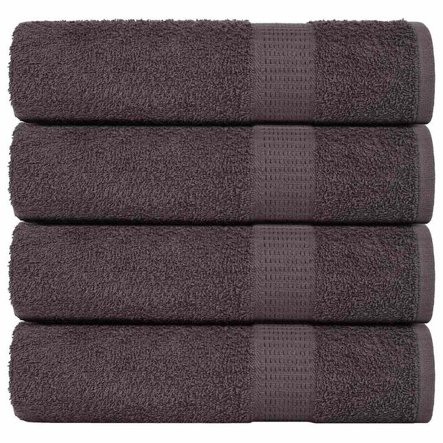 Asciugamani da Bagno 4 pz 100x150 cm 360 g/mÃ‚Â² 100% Cotone