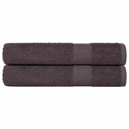 Asciugamani Sauna 2 pz Antracite 80x200cm 360g/mÂ² 100% Cotone