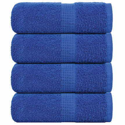 Asciugamani per Sapone 4 pz Blu 30x30 cm 360 g/mÃ‚Â² 100% Cotone