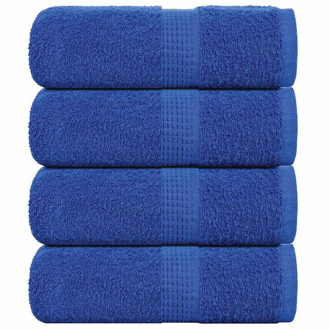 Asciugamani per Sapone 4 pz Blu 30x30 cm 360 g/mÂ² 100% Cotone
