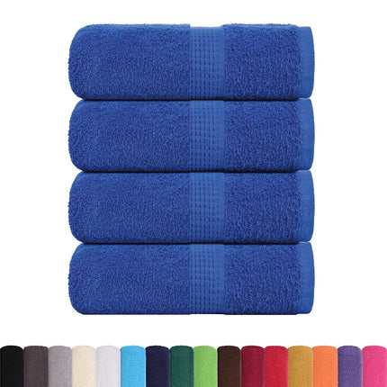 Asciugamani per Sapone 4 pz Blu 30x30 cm 360 g/mÃ‚Â² 100% Cotone