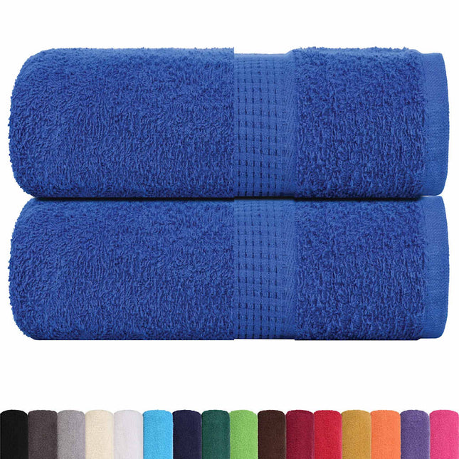 Asciugamani Ospiti 2 pz Blu 30x50 cm 360 g/mÂ² 100% Cotone