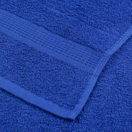 Asciugamani Ospiti 10 pz Blu 30x50 cm 360 g/mÃ‚Â² 100% Cotone