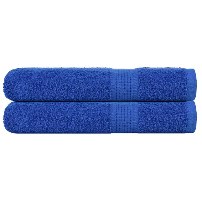 Asciugamani per Sauna 2 pz Blu 80x200cm 360g/mÂ² 100% Cotone