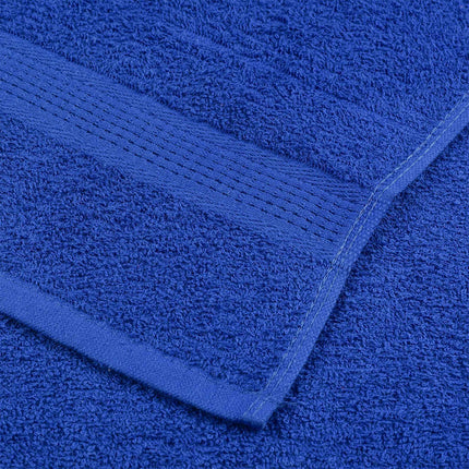 Asciugamani per Sauna 2 pz Blu 80x200cm 360g/mÃ‚Â² 100% Cotone