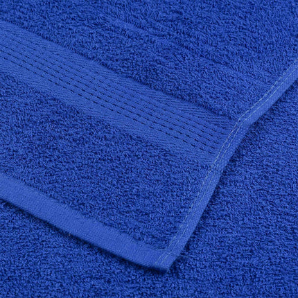 Asciugamani per Sauna 4 pz Blu 80x200cm 360g/mÂ² 100% Cotone