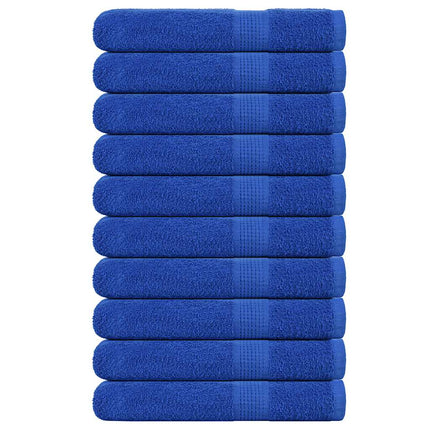 Asciugamani per Sauna 10pz Blu 80x200cm 360g/mÂ² 100% Cotone