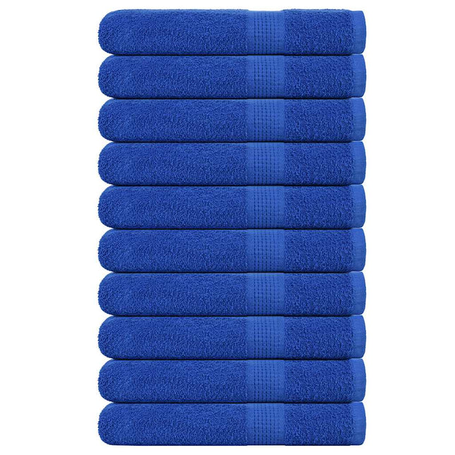 Asciugamani per Sauna 10pz Blu 80x200cm 360g/m² 100% Cotone