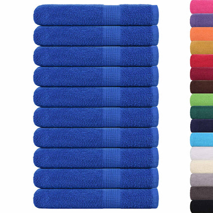 Asciugamani per Sauna 10pz Blu 80x200cm 360g/mÂ² 100% Cotone