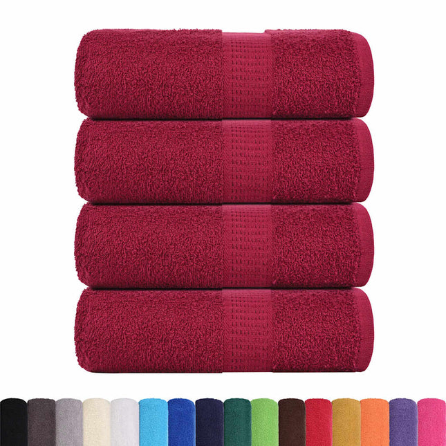 Asciugamani per Sapone 4 pz BordÃ² 30x30 cm 360 g/mÂ² 100% Cotone