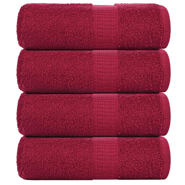 Asciugamani Ospiti 4 pz BordÃ² 30x50 cm 360 g/mÂ² 100% Cotone