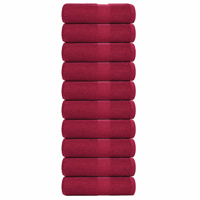 Asciugamani Ospiti 10 pz BordÃ² 30x50 cm 360 g/mÂ² 100% Cotone