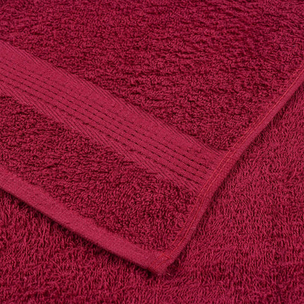 Asciugamani per Sauna 4pz Bordeaux 80x200cm 360g/mÃ‚Â² 100% Cotone