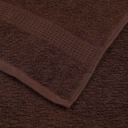 Asciugamani per Sapone 4 pz Marrone 30x30cm 360g/mÃ‚Â² 100% Cotone