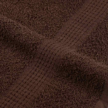 Asciugamani per Sapone 4 pz Marrone 30x30cm 360g/mÃ‚Â² 100% Cotone