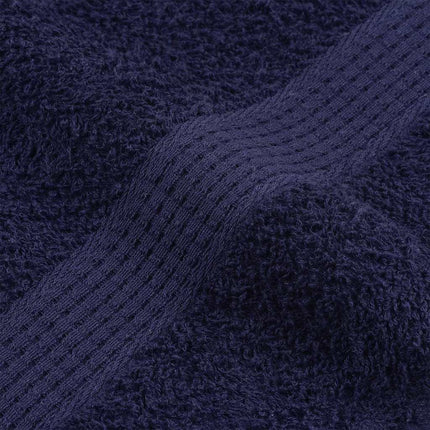 Asciugamani Doccia 2 pz Blu Marino 70x140cm 360g/mÃ‚Â² 100% Cotone