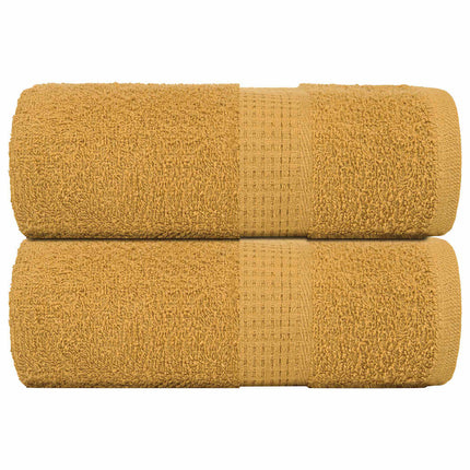 Asciugamani per Sapone 2 pz Oro 30x30 cm 360 g/mÃ‚Â² 100% Cotone