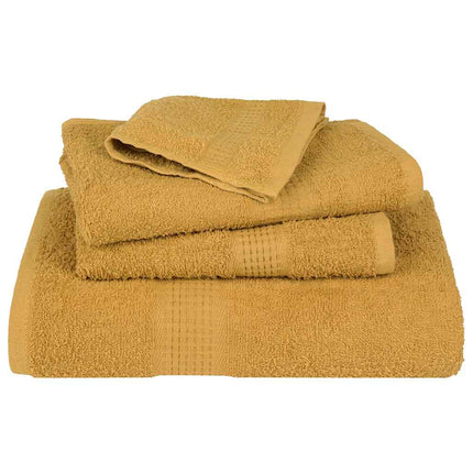 Asciugamani per Sapone 2 pz Oro 30x30 cm 360 g/mÃ‚Â² 100% Cotone