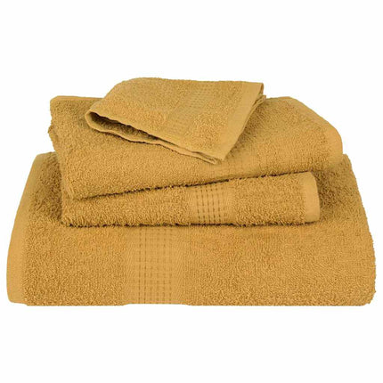 Asciugamani per Sapone 4 pz Oro 30x30 cm 360 g/mÃ‚Â² 100% Cotone
